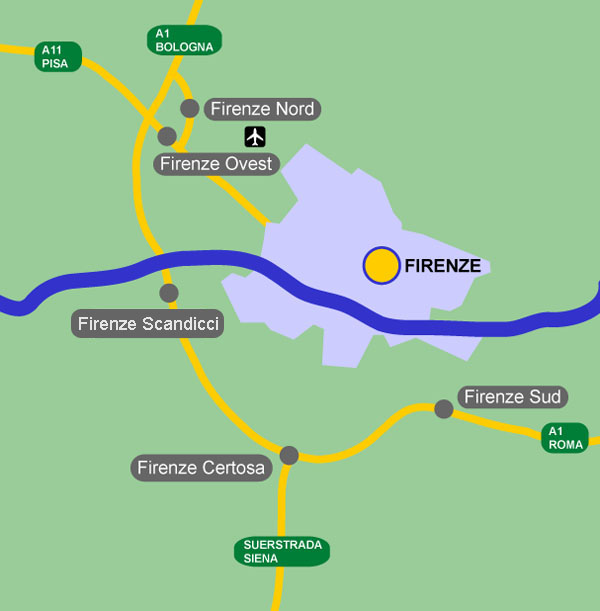 Florence Motorway Map